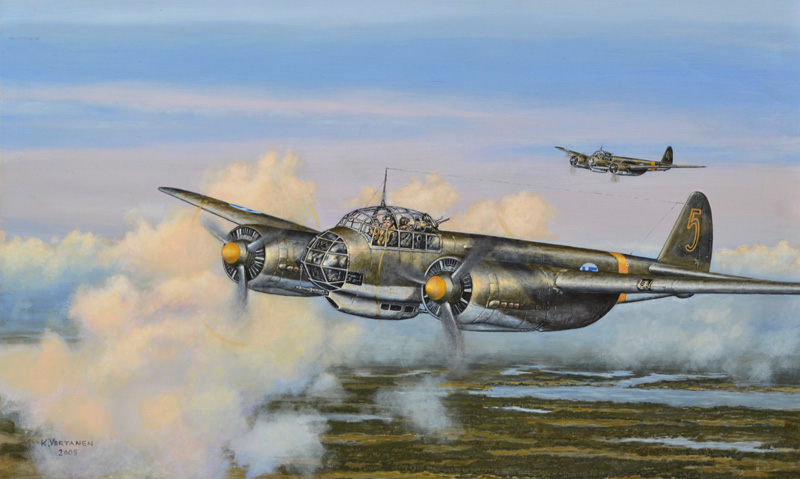 Junkers Ju88 A-4, maalaus Kari Vertanen.