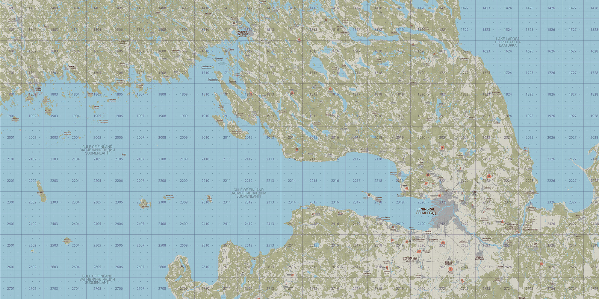 The Karelia map's flying area of the Karelian map is about 350km x 277km.