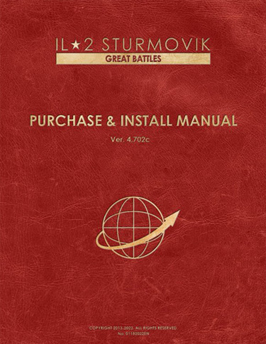 IL2 Sturmovik Great Battles Purchase & Install Manual.